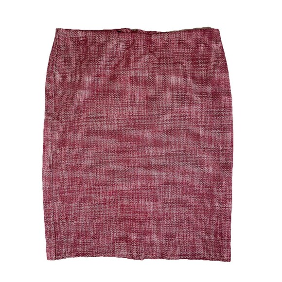 NWT 2 Talbots Skirts Womens 12 Teal/White & Maroon/White Tweed Pencil Classic - Picture 6 of 7